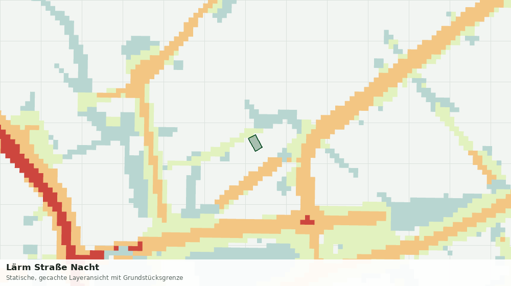 Statische Kartenansicht: Lärm Straße Nacht