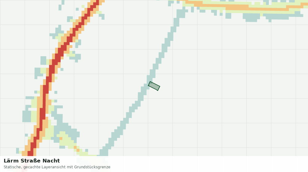 Statische Kartenansicht: Lärm Straße Nacht