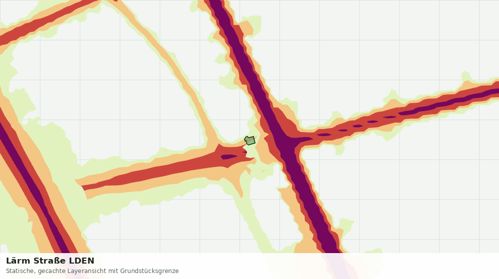Statische Kartenansicht: Lärm Straße LDEN