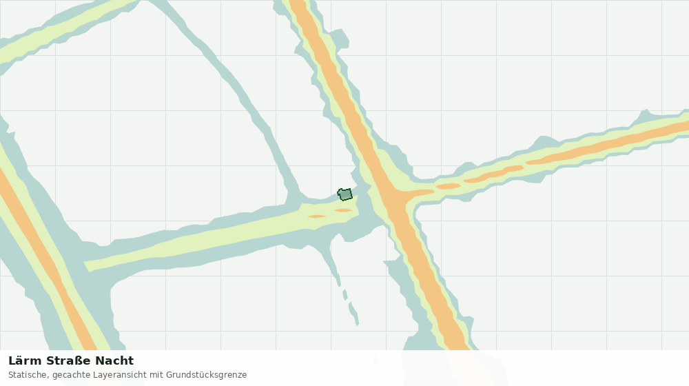 Statische Kartenansicht: Lärm Straße Nacht