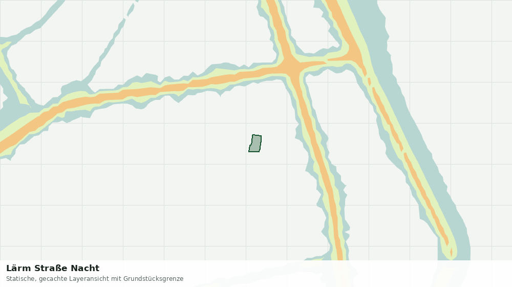 Statische Kartenansicht: Lärm Straße Nacht