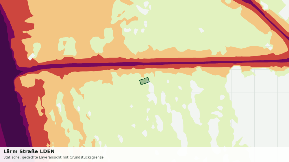 Statische Kartenansicht: Lärm Straße LDEN
