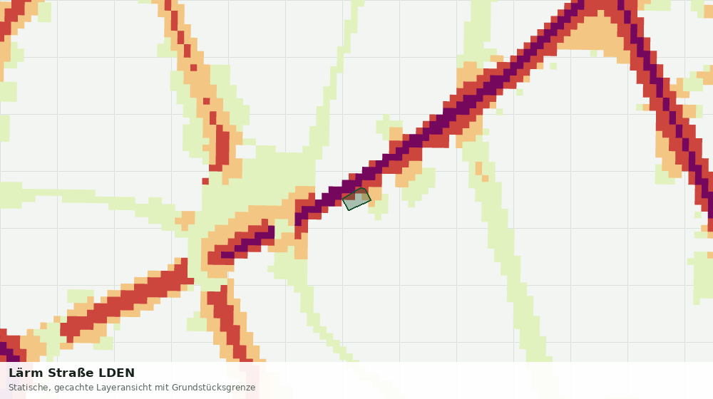 Statische Kartenansicht: Lärm Straße LDEN