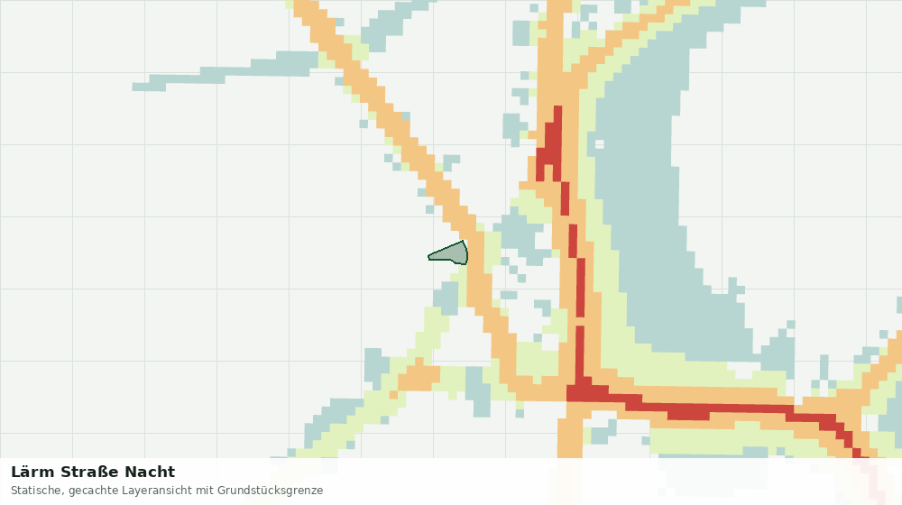 Statische Kartenansicht: Lärm Straße Nacht