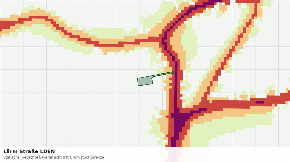 Statische Kartenansicht: Lärm Straße LDEN