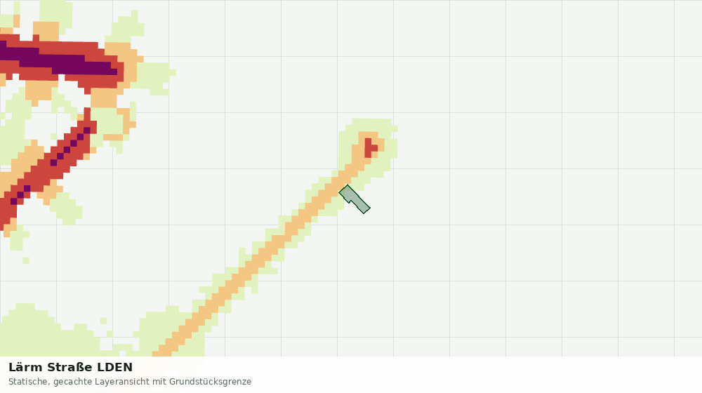 Statische Kartenansicht: Lärm Straße LDEN