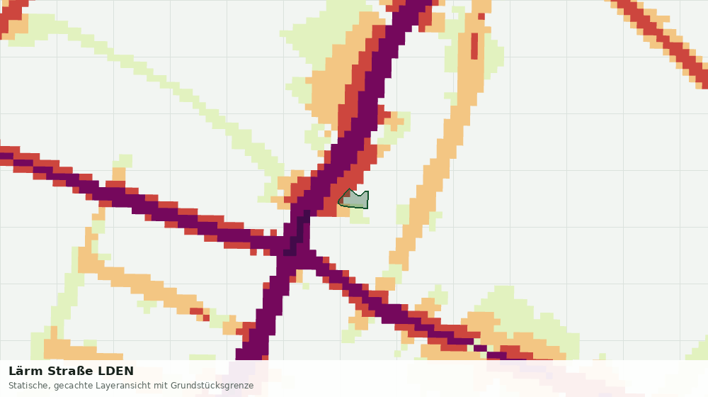 Statische Kartenansicht: Lärm Straße LDEN