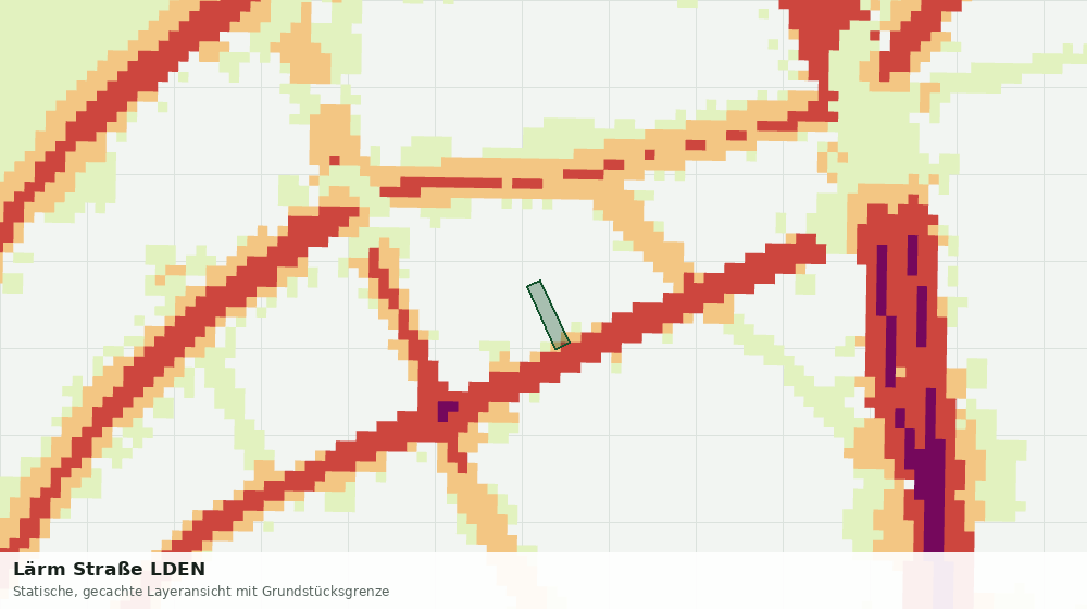 Statische Kartenansicht: Lärm Straße LDEN