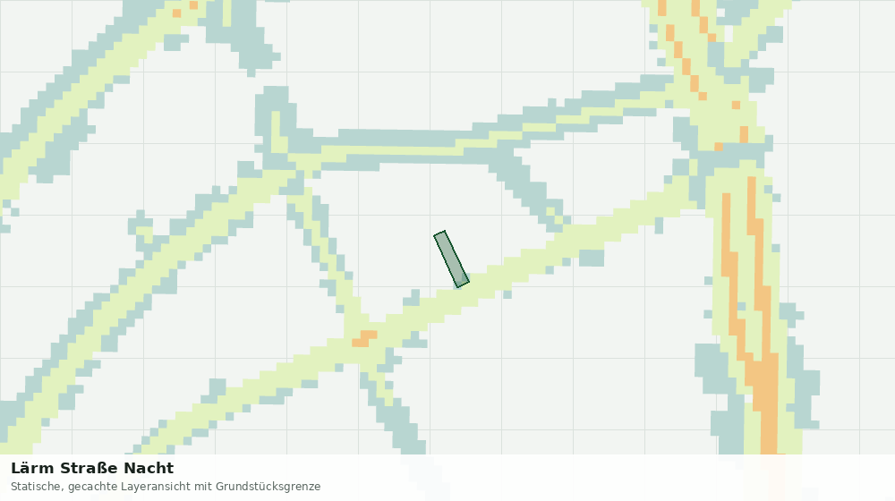 Statische Kartenansicht: Lärm Straße Nacht