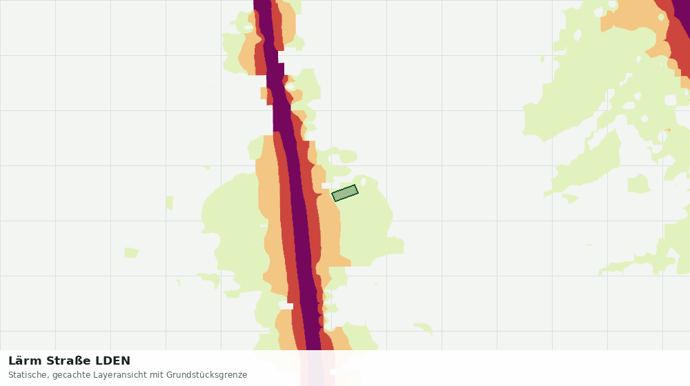 Statische Kartenansicht: Lärm Straße LDEN