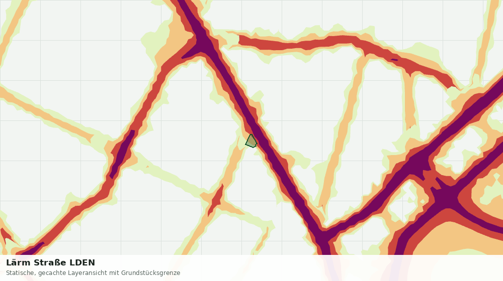 Statische Kartenansicht: Lärm Straße LDEN