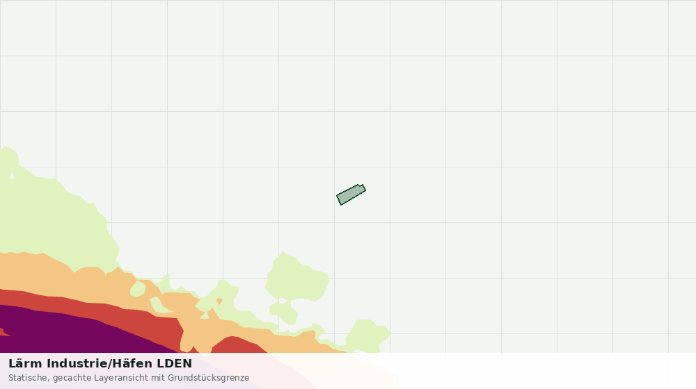 Statische Kartenansicht: Lärm Industrie/Häfen LDEN