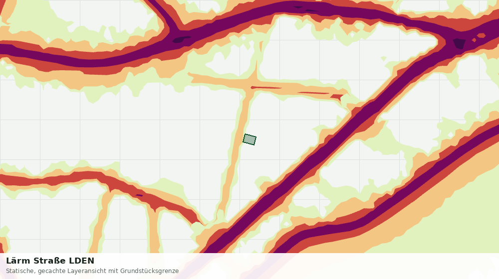 Statische Kartenansicht: Lärm Straße LDEN