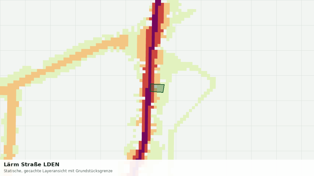 Statische Kartenansicht: Lärm Straße LDEN