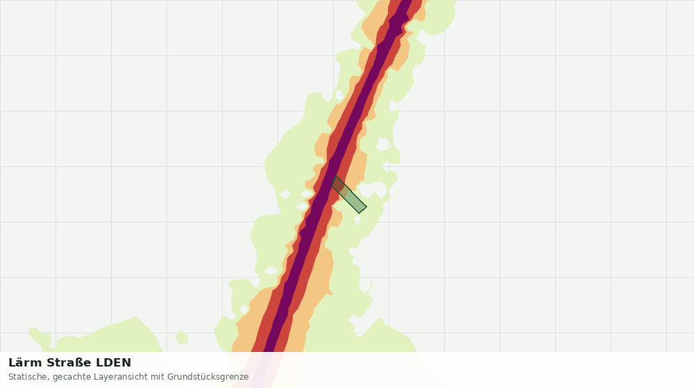 Statische Kartenansicht: Lärm Straße LDEN