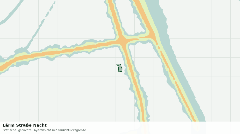 Statische Kartenansicht: Lärm Straße Nacht