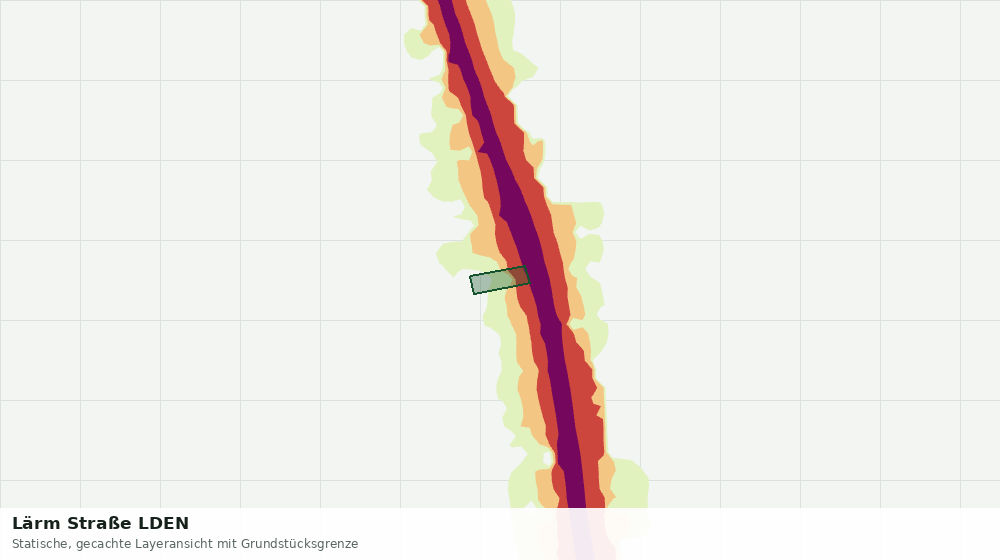 Statische Kartenansicht: Lärm Straße LDEN