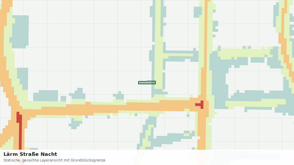 Statische Kartenansicht: Lärm Straße Nacht