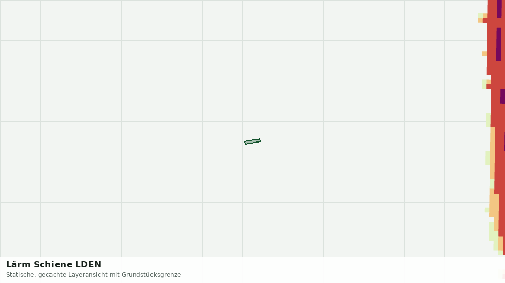 Statische Kartenansicht: Lärm Schiene LDEN