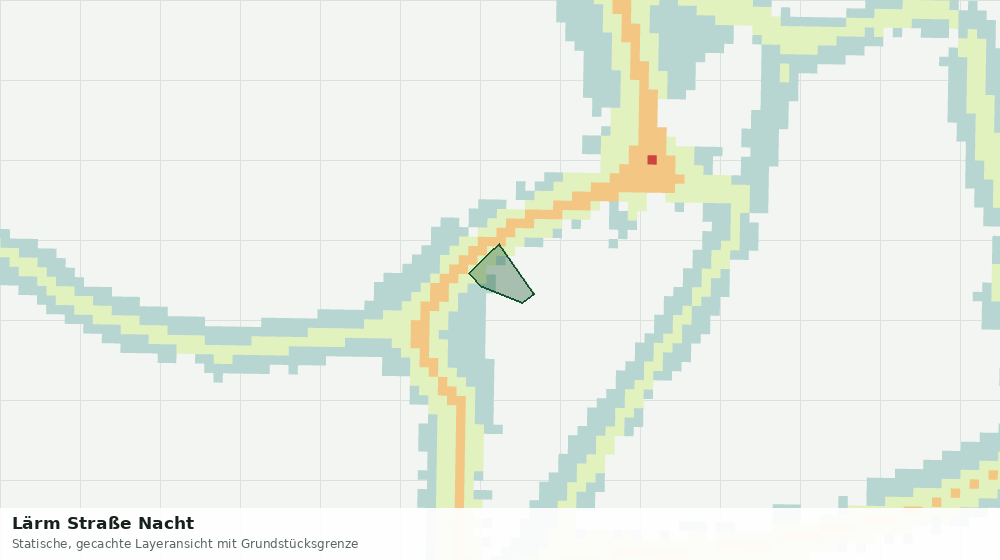 Statische Kartenansicht: Lärm Straße Nacht