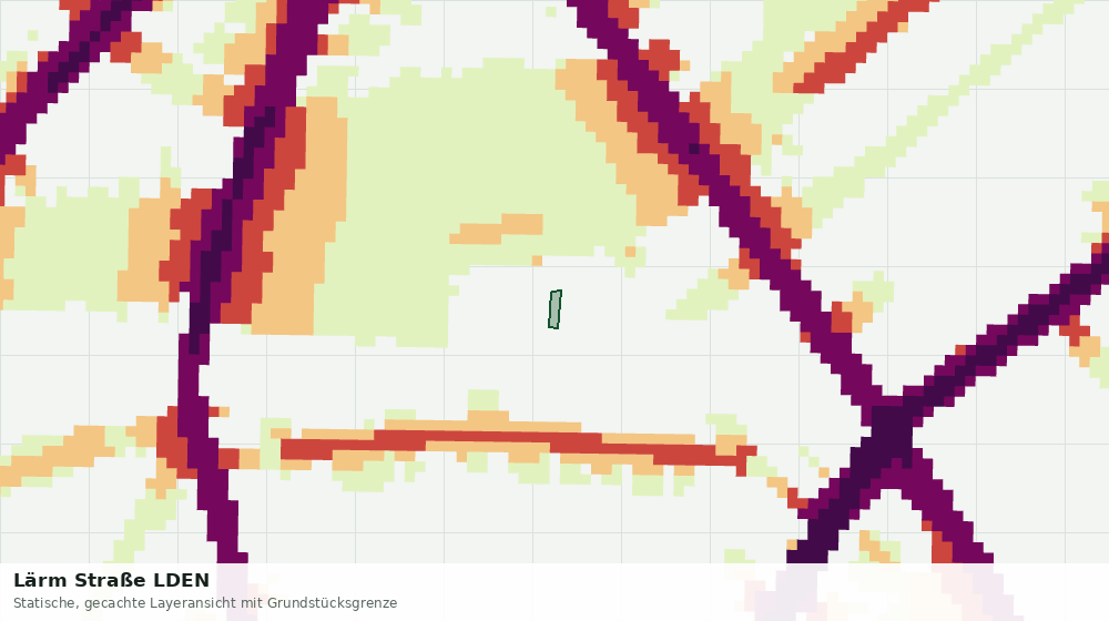 Statische Kartenansicht: Lärm Straße LDEN