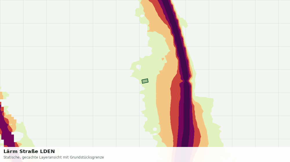 Statische Kartenansicht: Lärm Straße LDEN