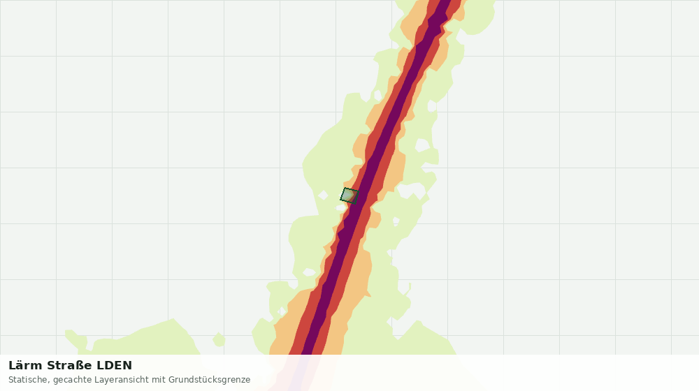 Statische Kartenansicht: Lärm Straße LDEN