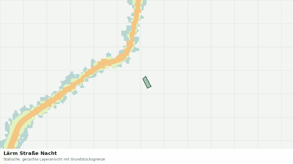 Statische Kartenansicht: Lärm Straße Nacht