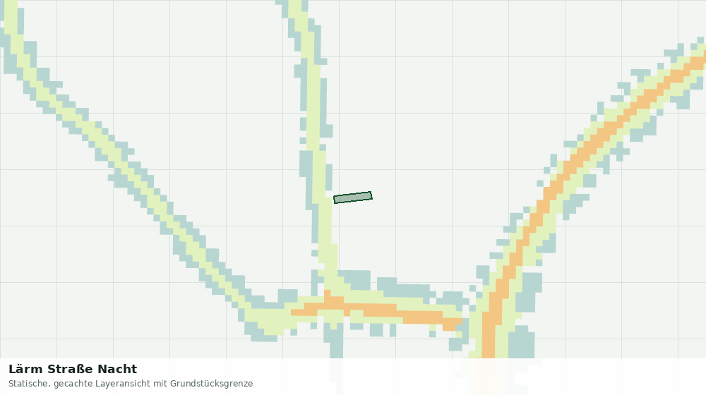 Statische Kartenansicht: Lärm Straße Nacht