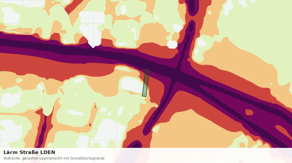 Statische Kartenansicht: Lärm Straße LDEN