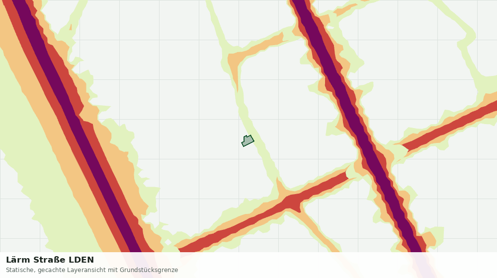 Statische Kartenansicht: Lärm Straße LDEN