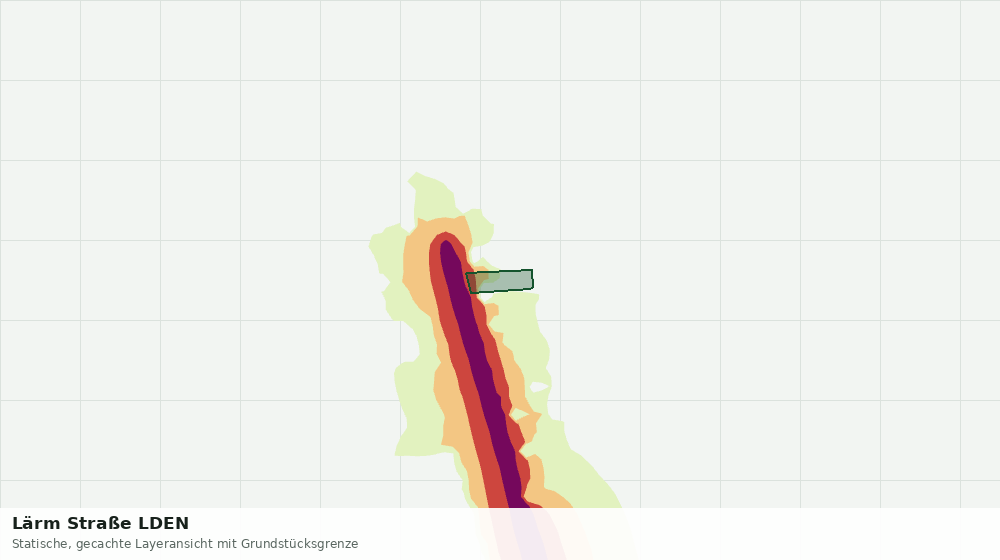 Statische Kartenansicht: Lärm Straße LDEN