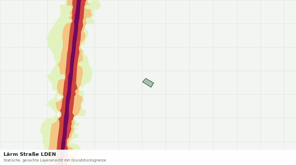 Statische Kartenansicht: Lärm Straße LDEN