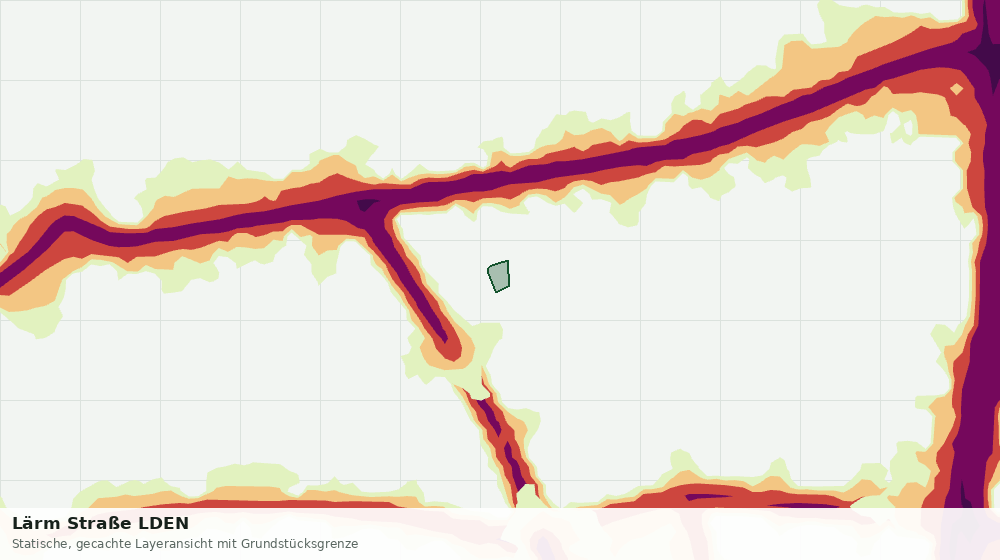 Statische Kartenansicht: Lärm Straße LDEN