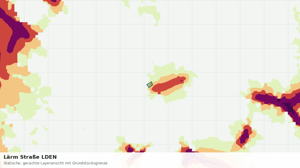 Statische Kartenansicht: Lärm Straße LDEN