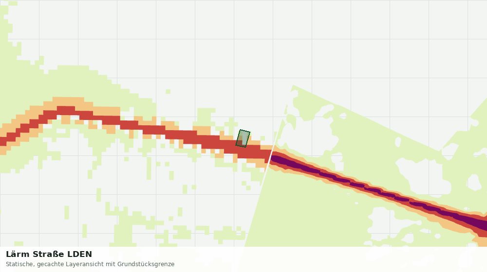 Statische Kartenansicht: Lärm Straße LDEN