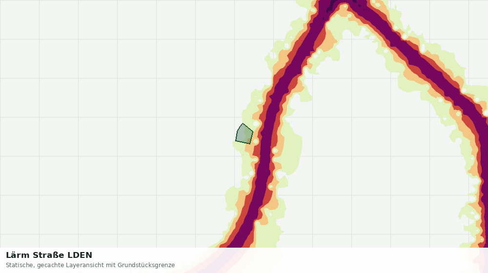 Statische Kartenansicht: Lärm Straße LDEN
