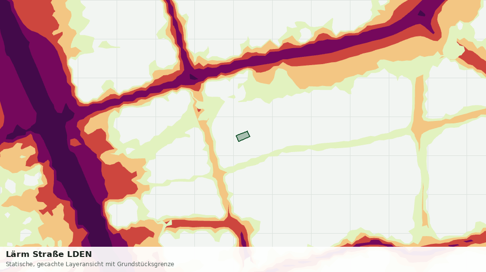 Statische Kartenansicht: Lärm Straße LDEN