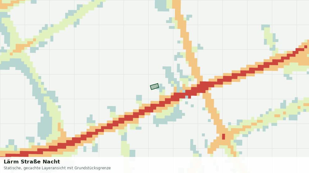 Statische Kartenansicht: Lärm Straße Nacht
