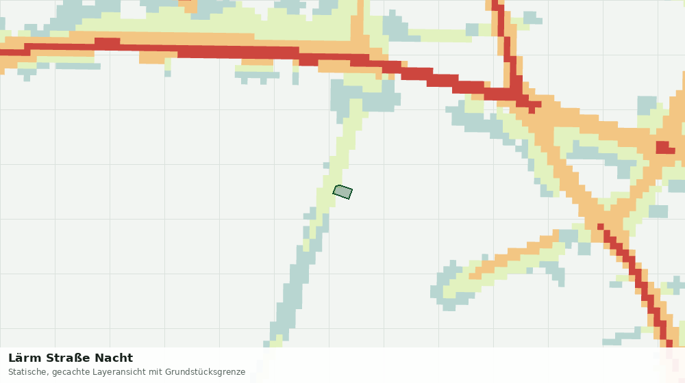 Statische Kartenansicht: Lärm Straße Nacht