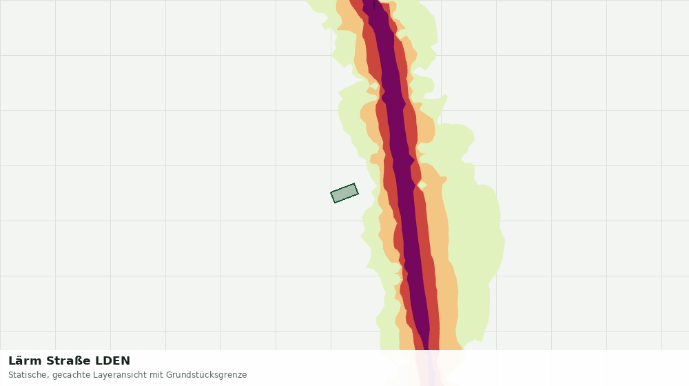 Statische Kartenansicht: Lärm Straße LDEN