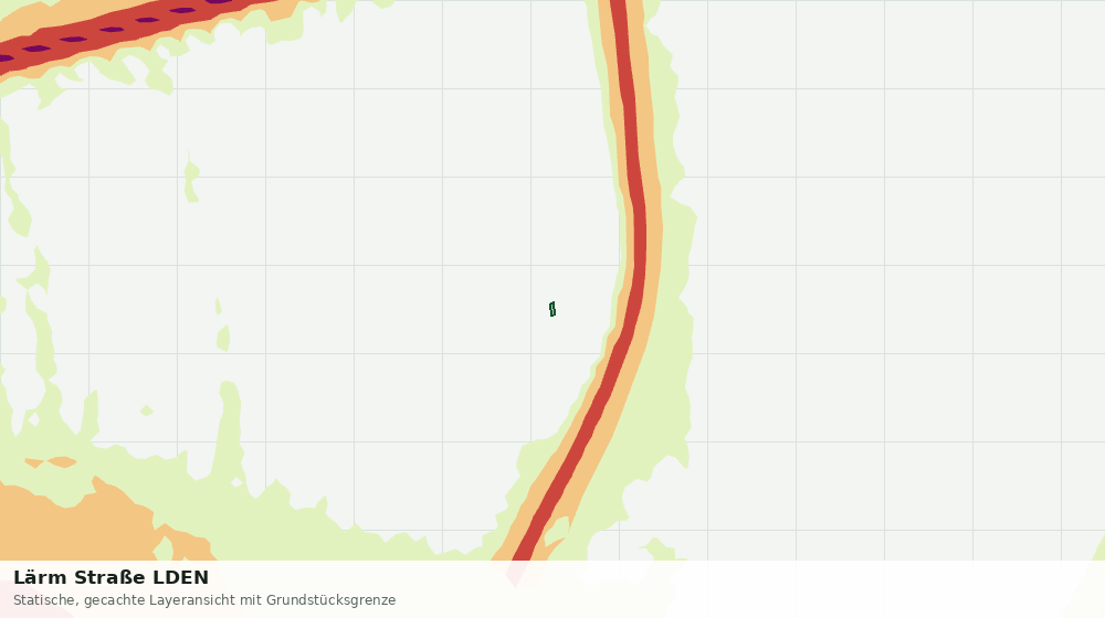 Statische Kartenansicht: Lärm Straße LDEN