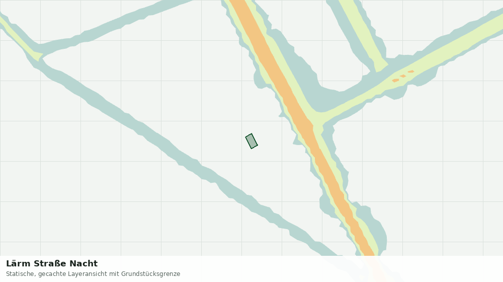 Statische Kartenansicht: Lärm Straße Nacht