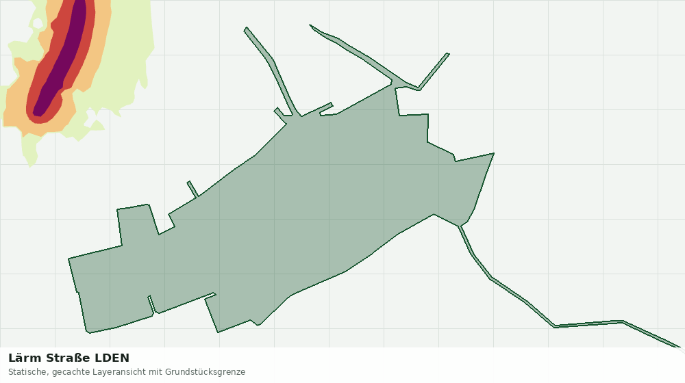 Statische Kartenansicht: Lärm Straße LDEN