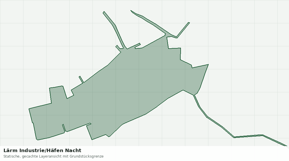 Statische Kartenansicht: Lärm Industrie/Häfen Nacht