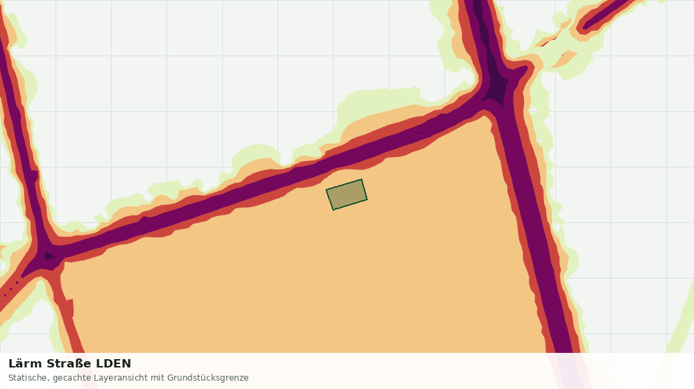 Statische Kartenansicht: Lärm Straße LDEN