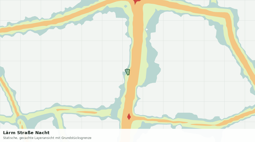 Statische Kartenansicht: Lärm Straße Nacht
