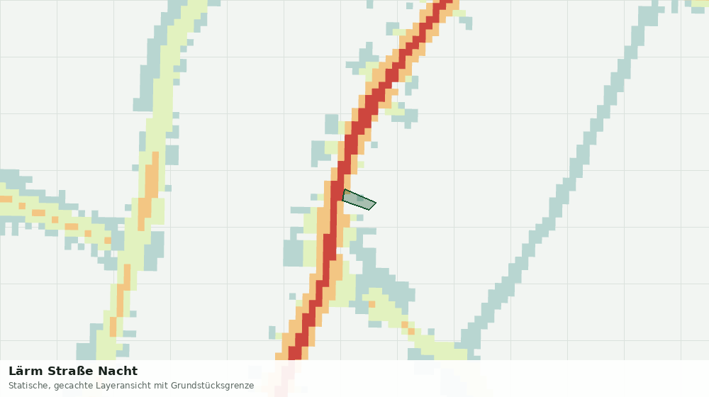 Statische Kartenansicht: Lärm Straße Nacht