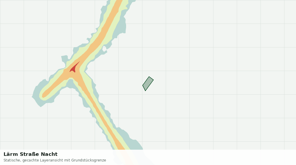 Statische Kartenansicht: Lärm Straße Nacht