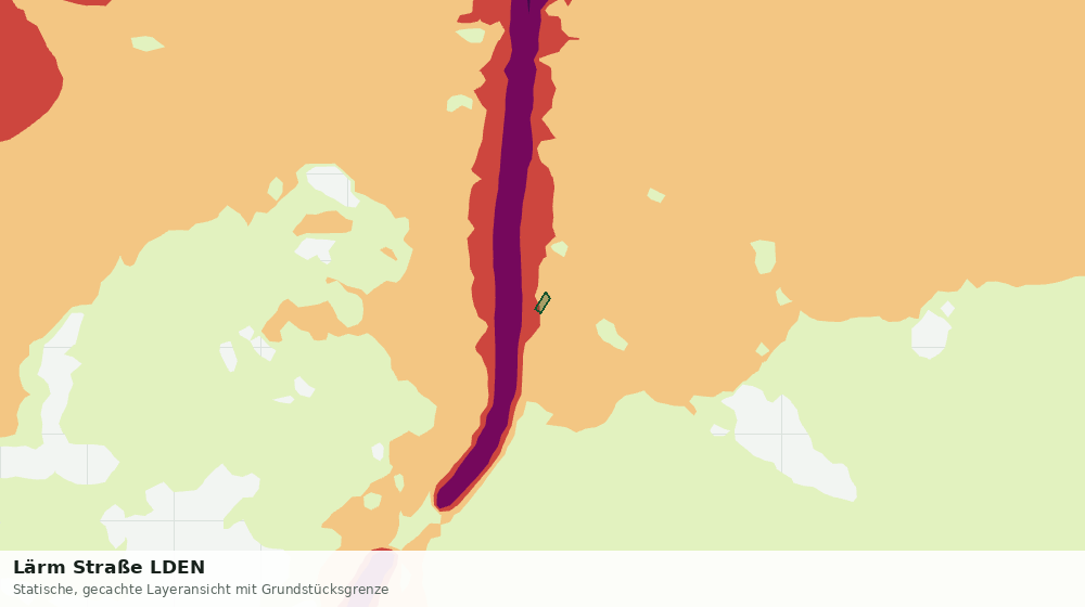 Statische Kartenansicht: Lärm Straße LDEN